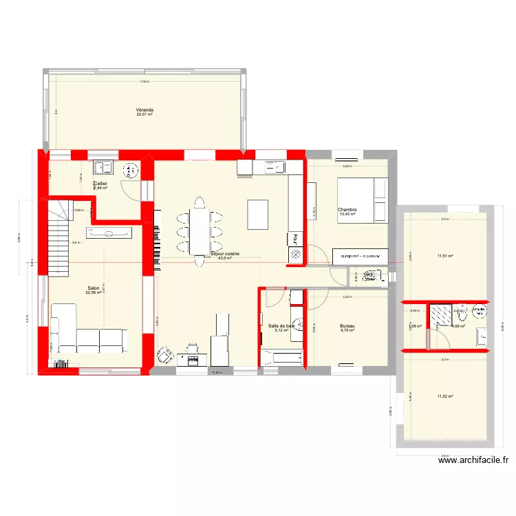 plan base extension 2. Plan de 