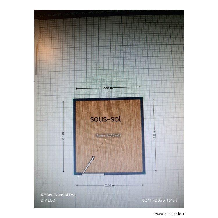 SOUS-SOL. Plan de 0 pièce et 0 m2