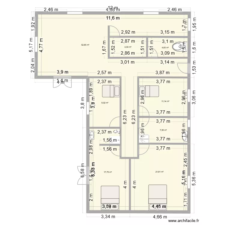 chantier cherubini. Plan de 8 et 129 m² chantier cherubini. Plan de 8 et 129 m²