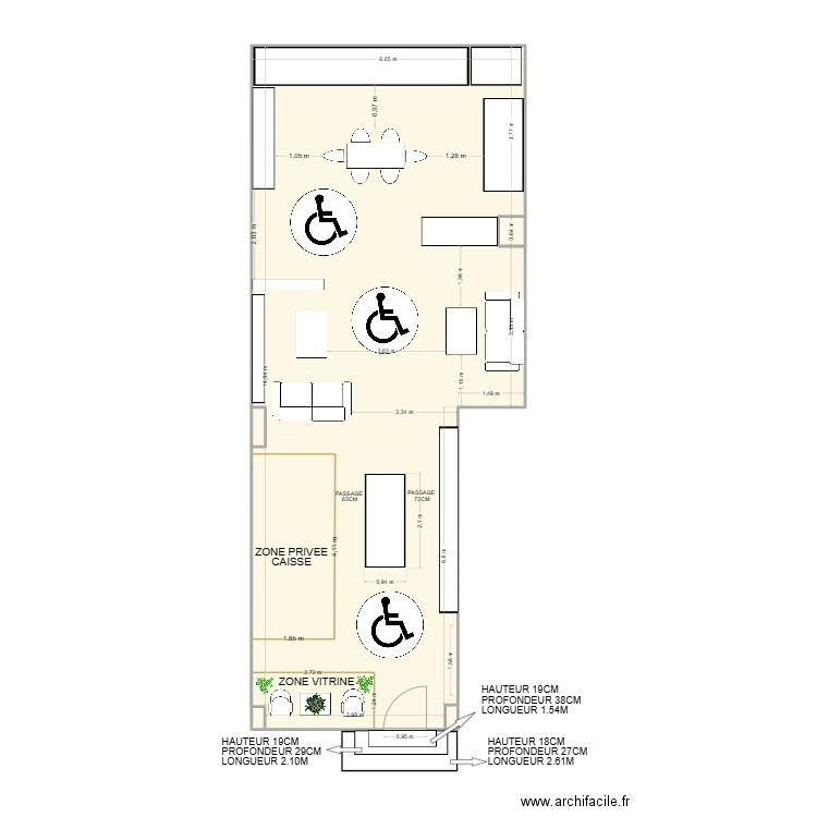 L'authentique noailles 2. Plan de 4 pièces et 81 m2