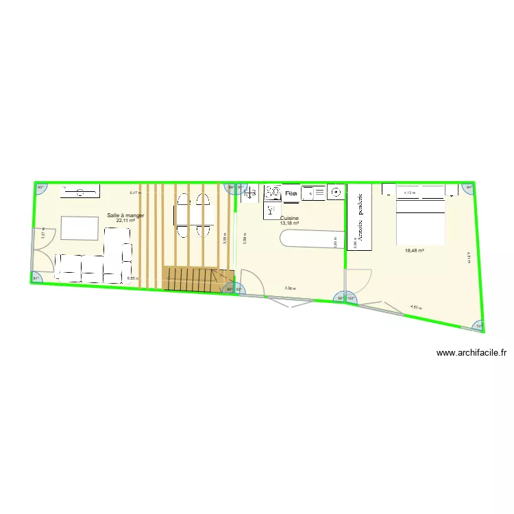 appartement. Plan de 3 et 54 m² appartement. Plan de 3 et 54 m²