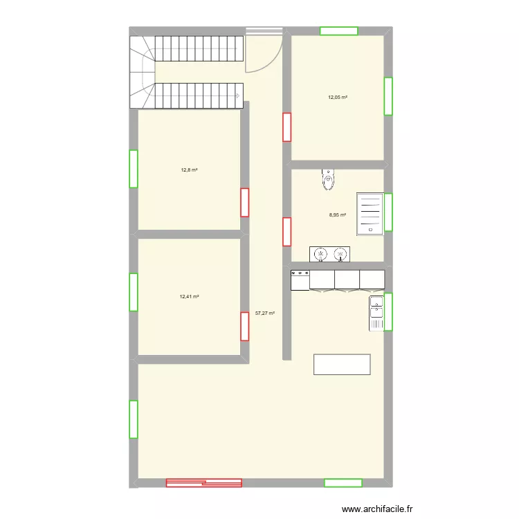 PLAN RIVO. Plan de 5  et 104 m²