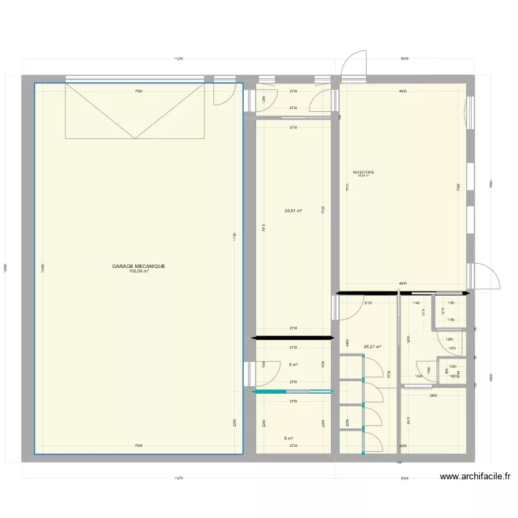 ATELIER modification 2. Plan de 