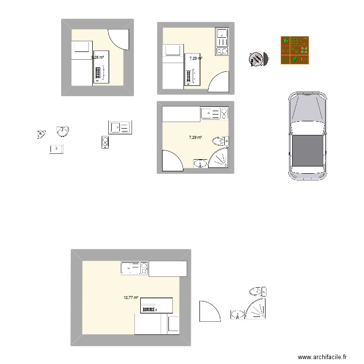 prout. Plan de 0 pièce et 0 m2