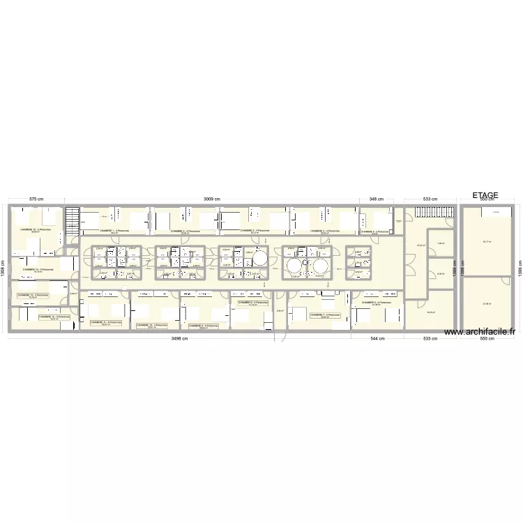 Grand Atelier atelier Gite 50 personnes V2. Plan de Grand Atelier atelier Gite 50 personnes V2. Plan de