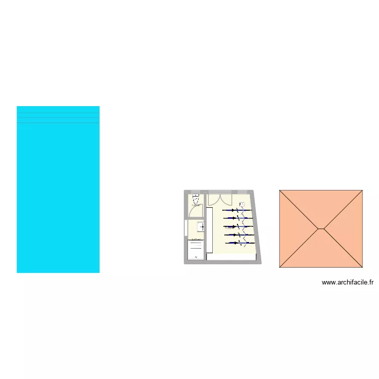 abris de jardin. Plan de 3  et 15 m²