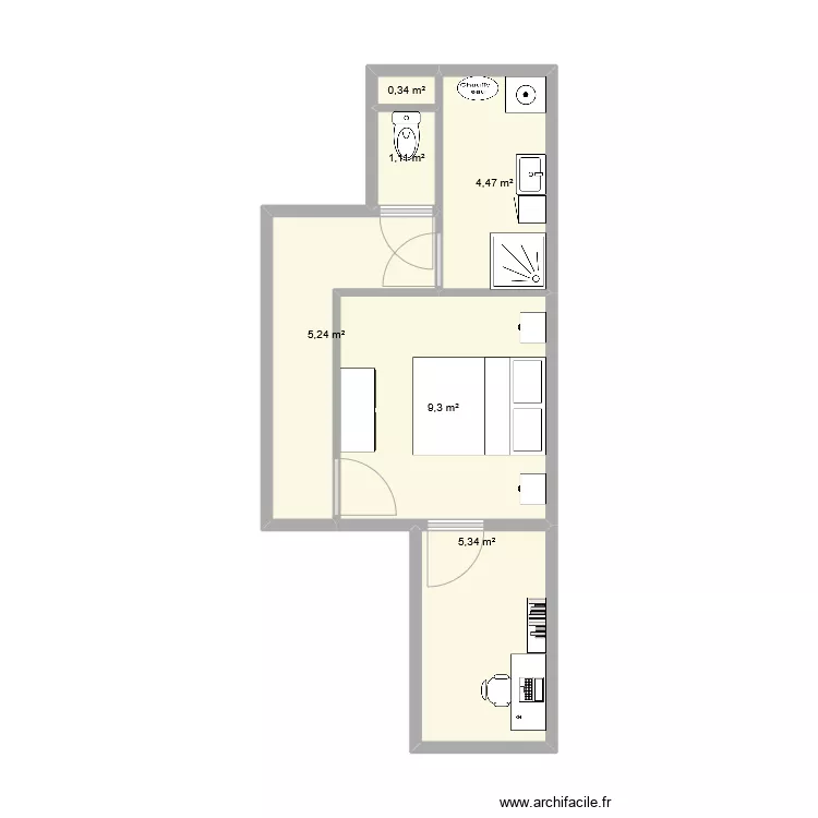 bray dunes sous sol. Plan de 
