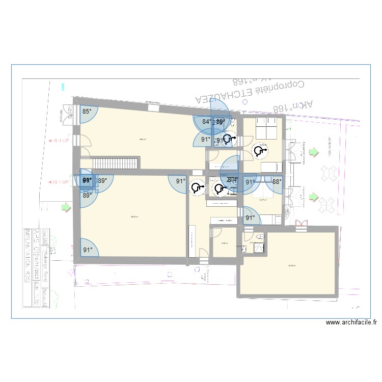 RDC. Plan de 0 pièce et 0 m2