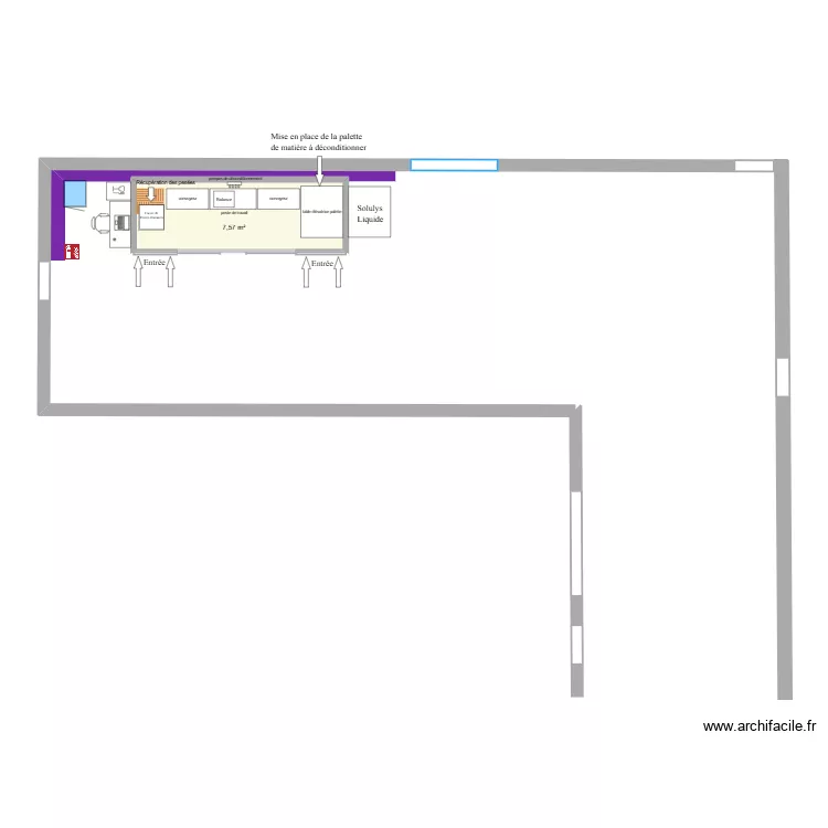 salle grise2. Plan de 1 et 8 m² salle grise2. Plan de 1 et 8 m²