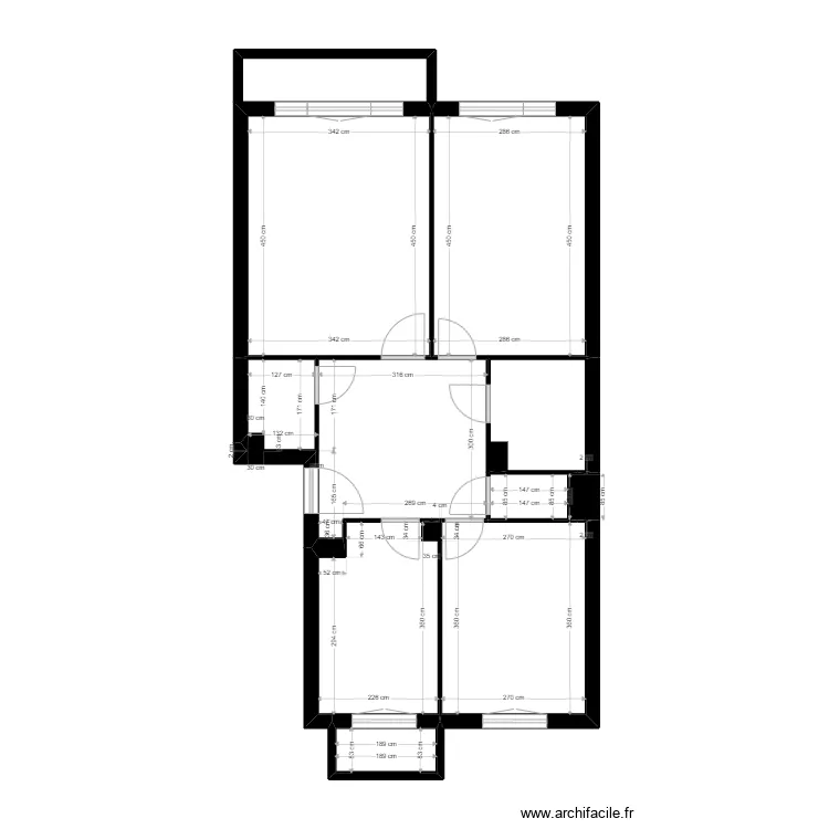 HUSBERG. Plan de 9  et 64 m²