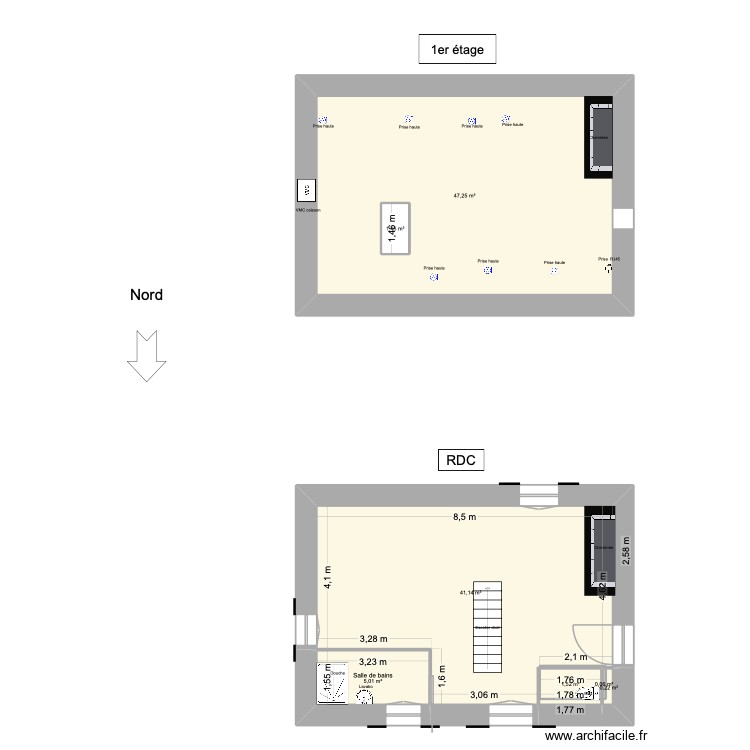 Maison Aubise. Plan de 0 pièce et 0 m2