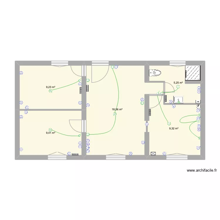 jos&eacute; 1er. Plan de 5 pièces et 52 m²