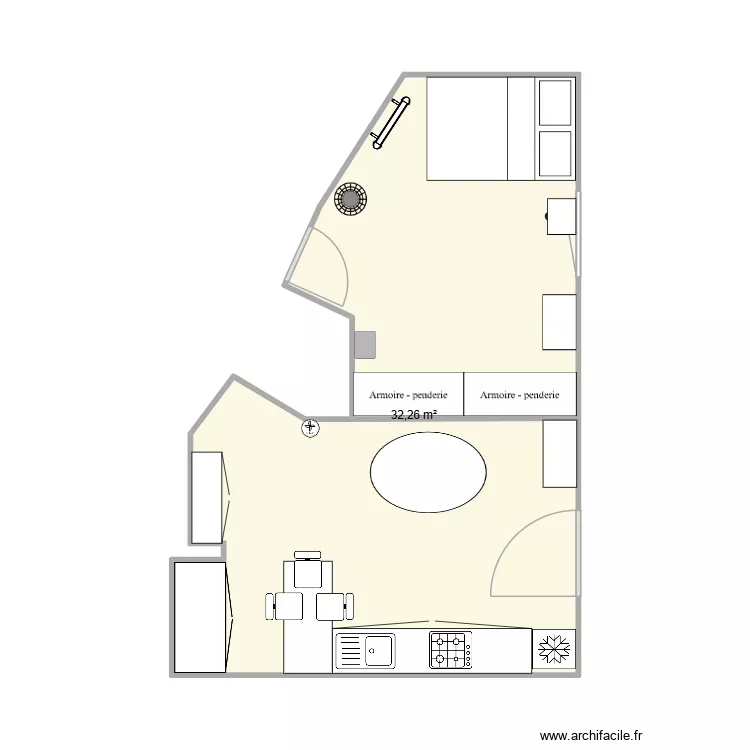 Cuisine V1. Plan de 