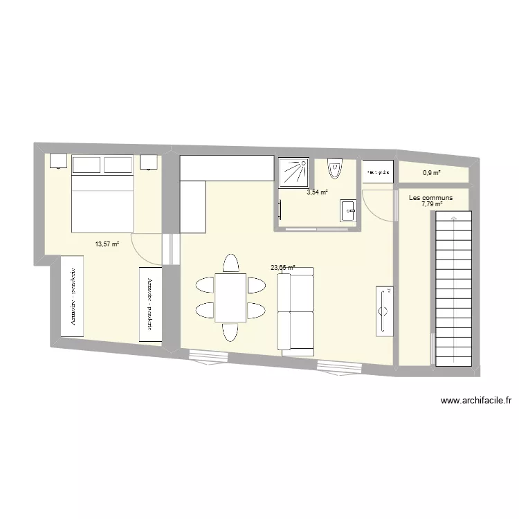 1er &eacute;tage . Plan de 