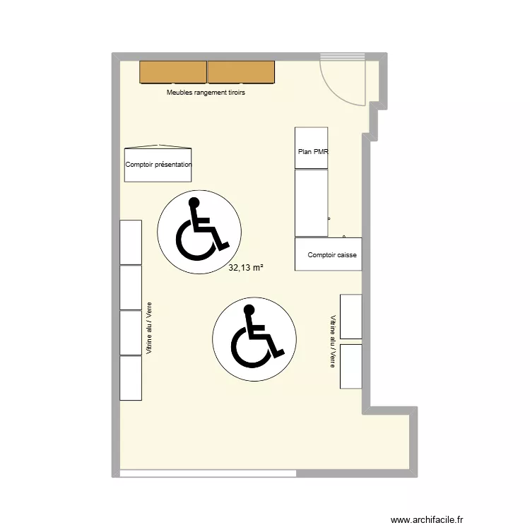 BARENTIN plan actuel. Plan de 1  et 32 m²
