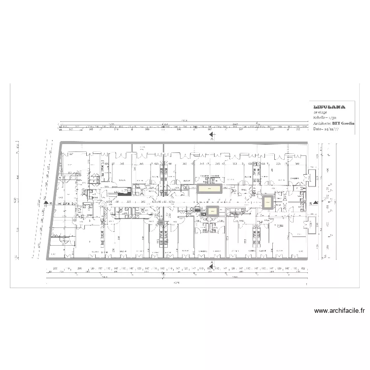 Calcul superficie etage Lisulana. Plan de 4  et 8 m²