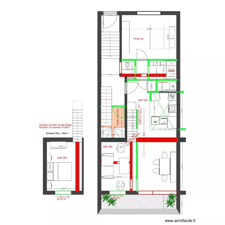 M&eacute;l&egrave;zes 82 Bel Etage Def. Plan de 0 pièce et 0 m2