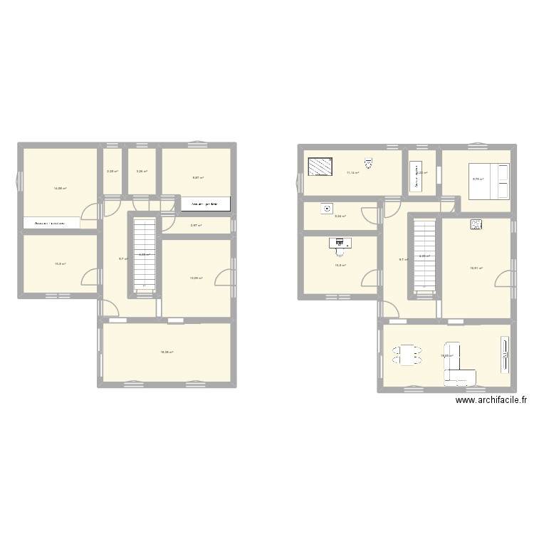 Maison Uhlwiller. Plan de 19 pièces et 179 m2