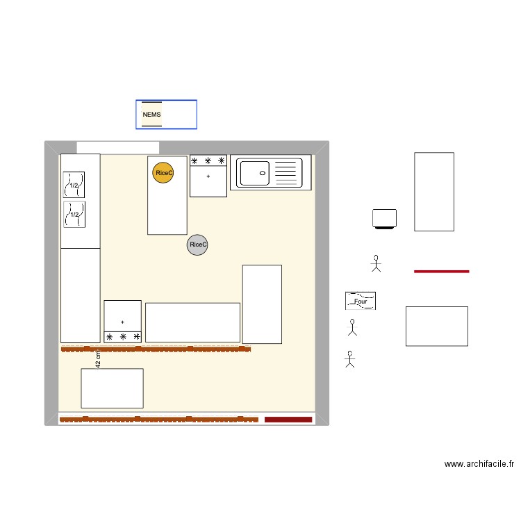 Musilac Prépa 2024. Plan de 1 pièce et 25 m2