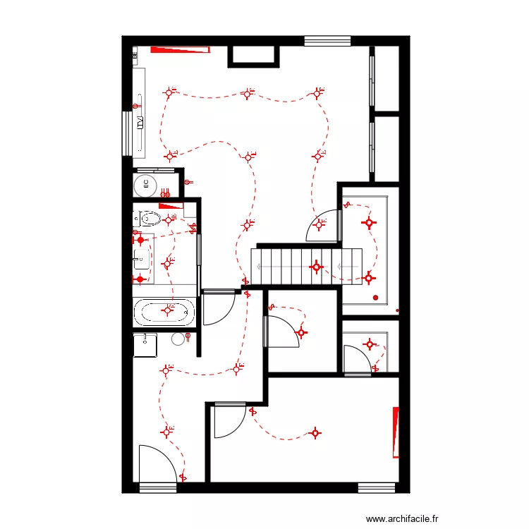 Laberge &eacute;lectrique. Plan de 