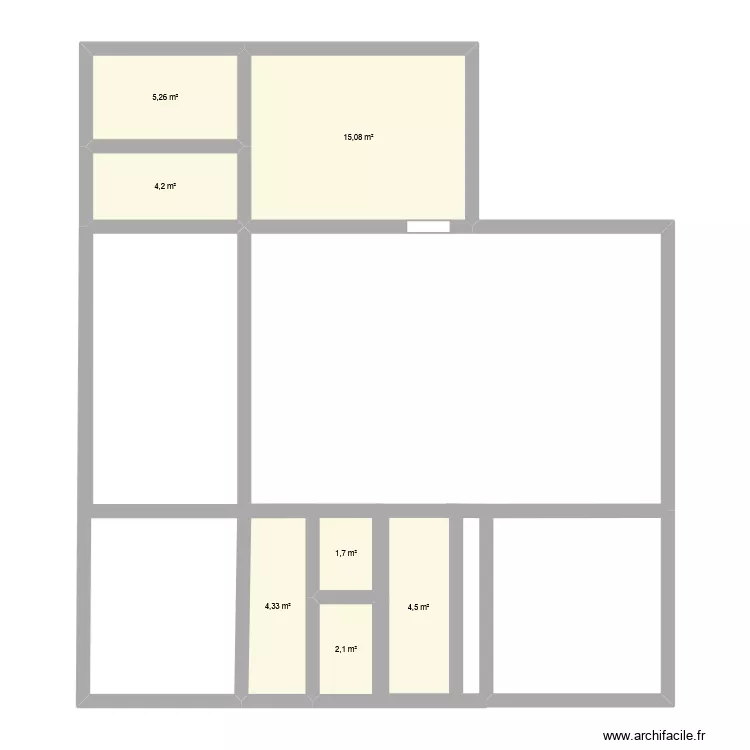 Maison Plougastel. Plan de 7 et 37 m² Maison Plougastel. Plan de 7 et 37 m²