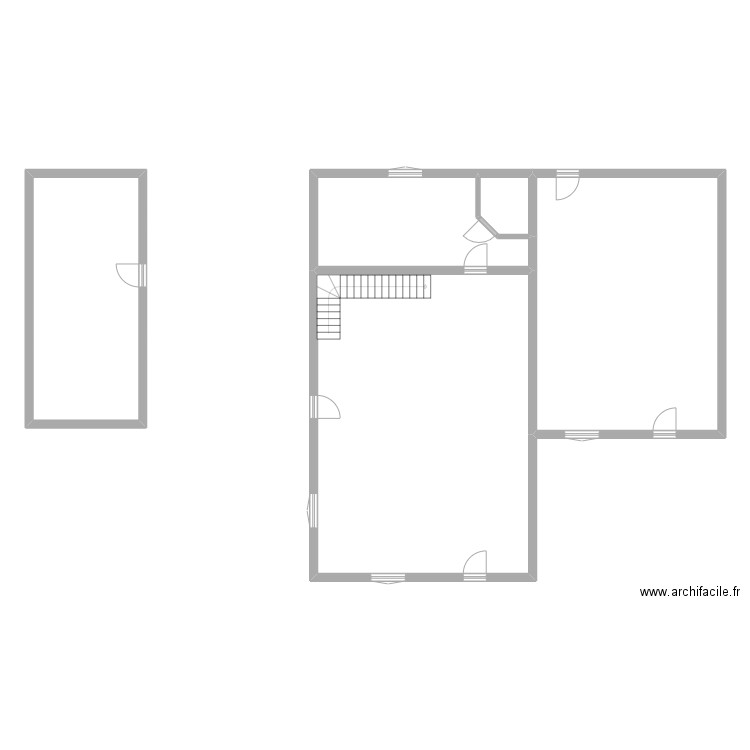 poilane rdc . Plan de 5 pièces et 188 m2