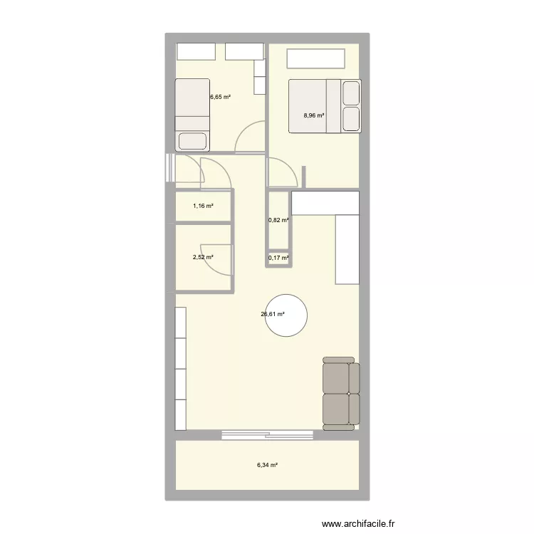 La Toussuire 28. Plan de 8 et 53 m² La Toussuire 28. Plan de 8 et 53 m²