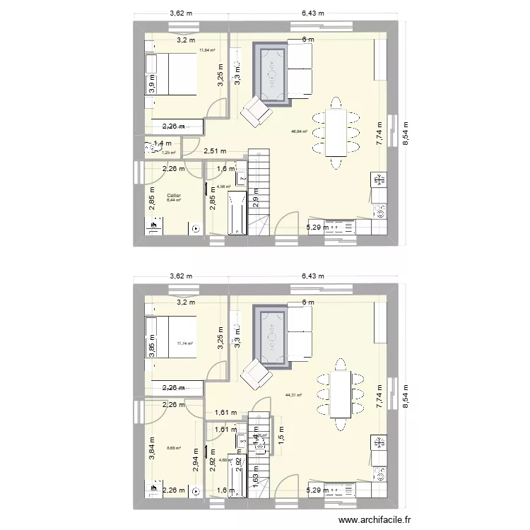 LMas2. Plan de 10  et 141 m²