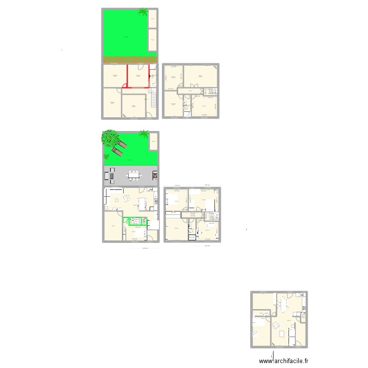 BEZIERS. Plan de 34 pièces et 527 m2