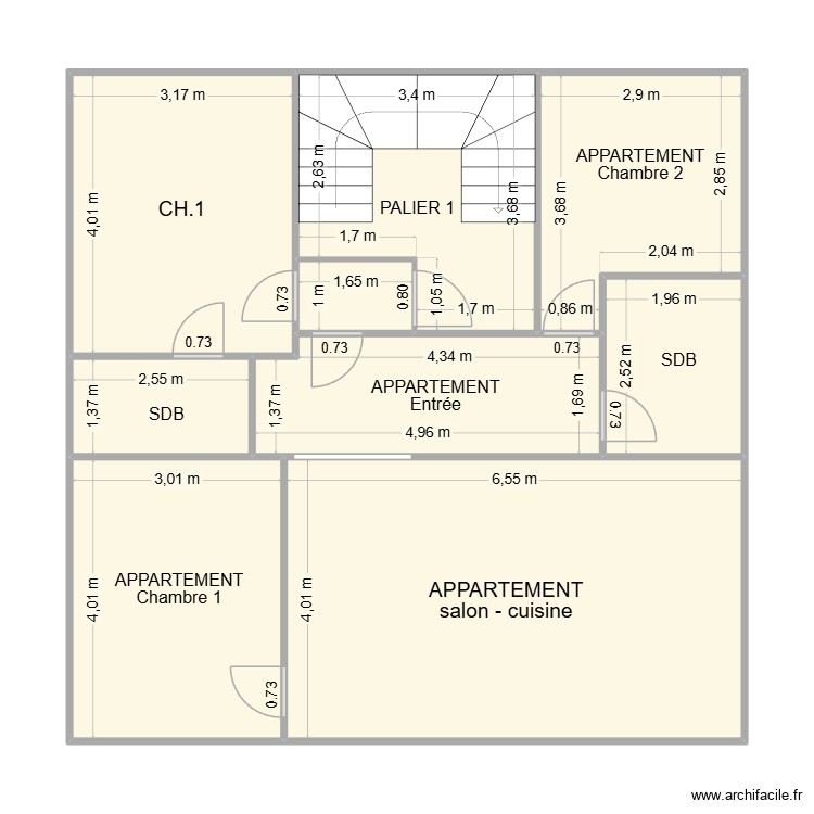 ETAGE 1. Plan de 0 pièce et 0 m2