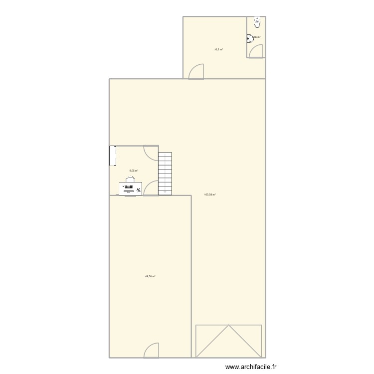 atelier nouveau. Plan de 0 pièce et 0 m2