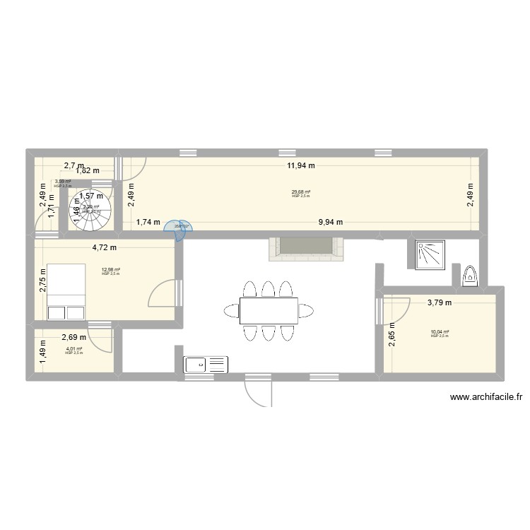 maison 2. Plan de 0 pièce et 0 m2