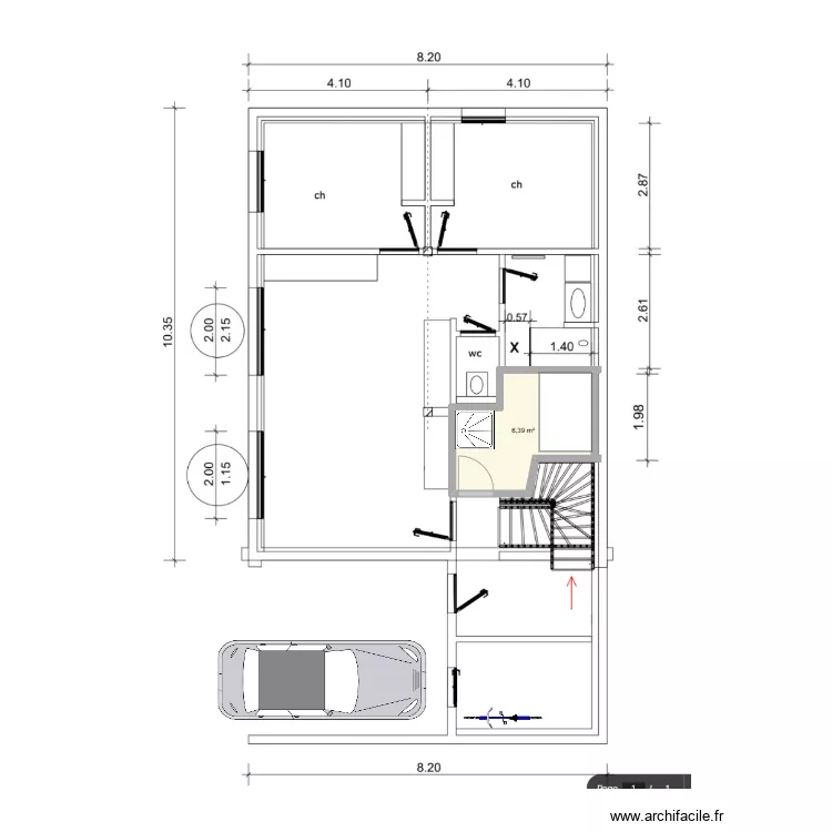 nv chalet 5. Plan de 
