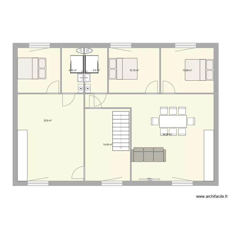 appart etage. Plan de 7 et 112 m² appart etage. Plan de 7 et 112 m²