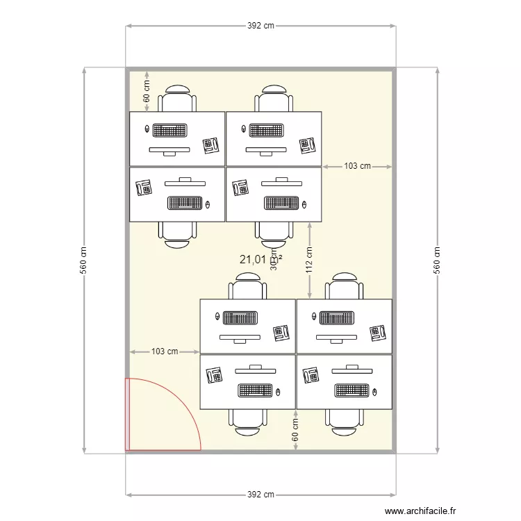 salle reuniion umg. Plan de 