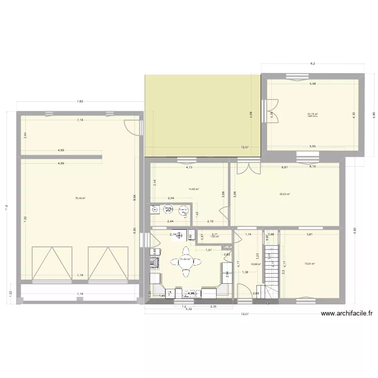 mon plan 2026-02-20. Plan de 9 pièces et 184 m²