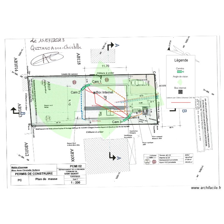 quita. Plan de 0 pièce et 0 m2