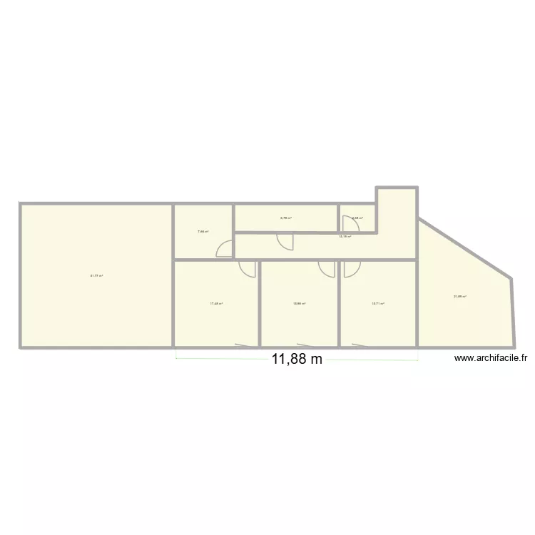 plan etage. Plan de 9  et 155 m²