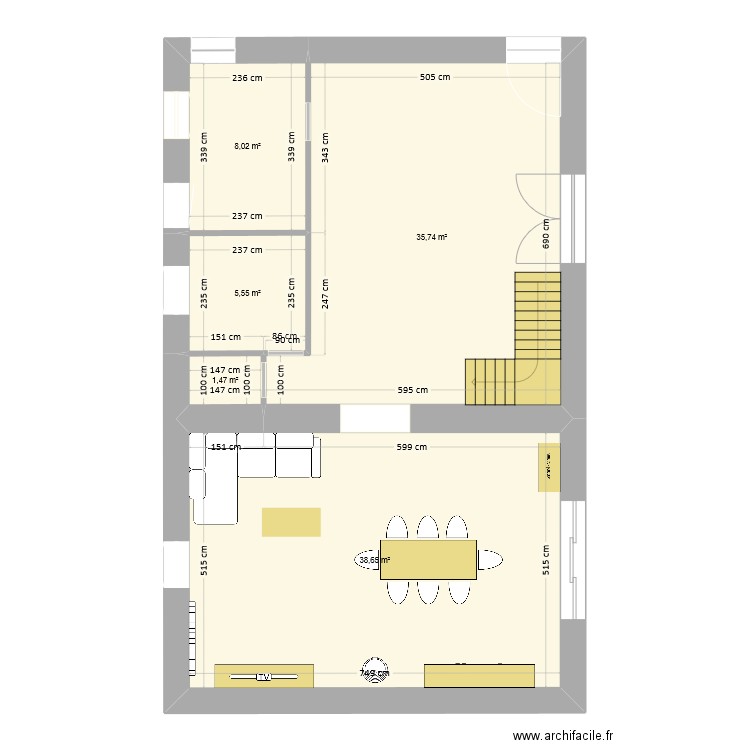 Maison. Plan de 0 pièce et 0 m2