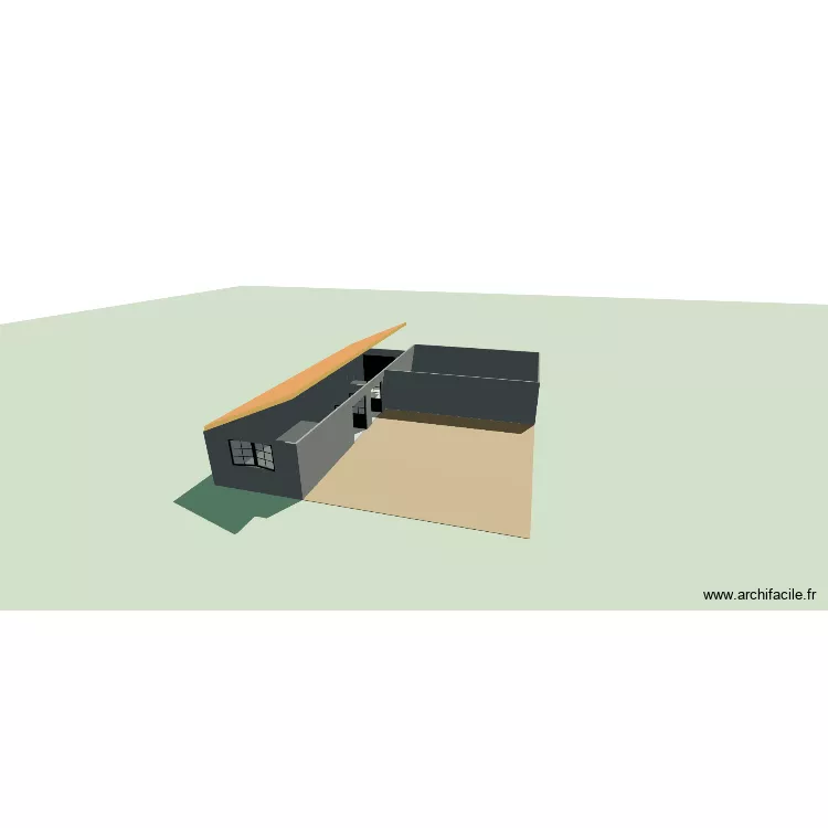 pojet maison 2. Plan de 3 Pièces et 116 m²