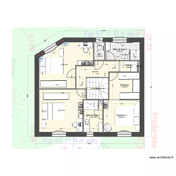 184 OK ARCHI. Plan de 