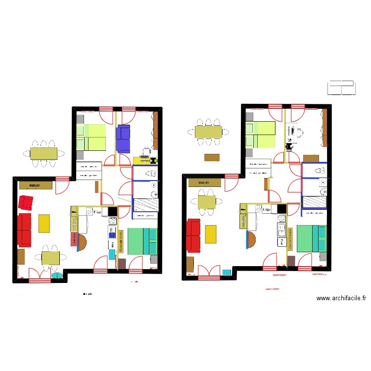 30  janv 11h. Plan de 4 pièces et 164 m2