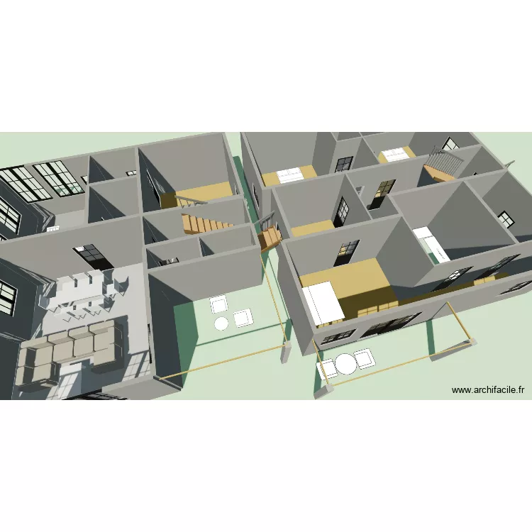 ERNEST. Plan de 16  et 155 m²
