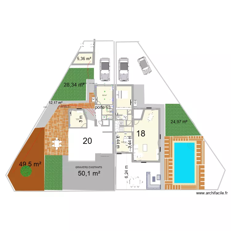 PLANV41. Plan de 16 et 203 m² PLANV41. Plan de 16 et 203 m²