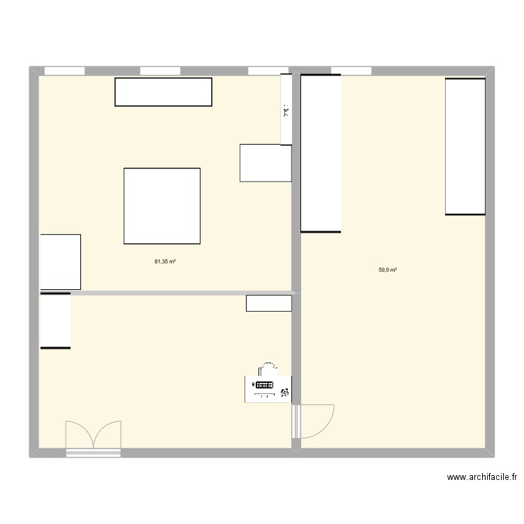 Maison. Plan de 0 pièce et 0 m2
