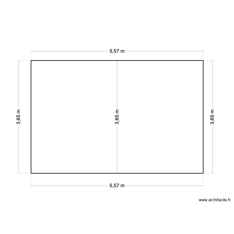 Plan de fa&ccedil;ade extension 3. Plan de 