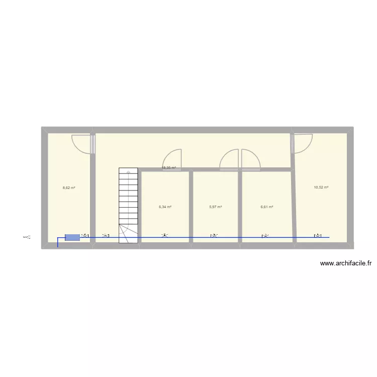 25 Fleury. Plan de 6  et 56 m²