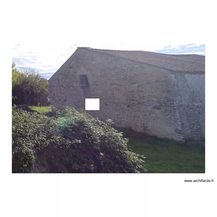 facade ouest fenetre. Plan de 