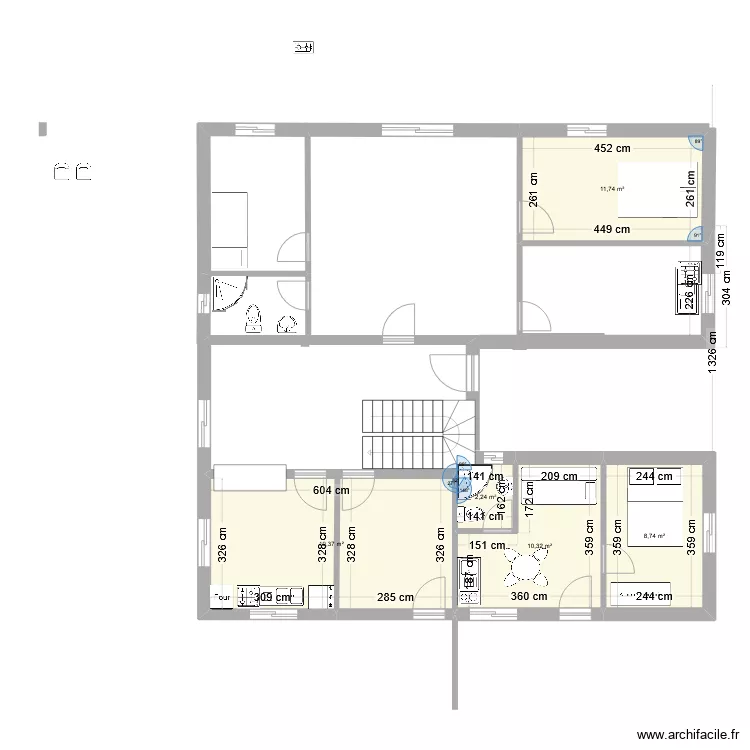 Jacqueville rdc V4. Plan de 