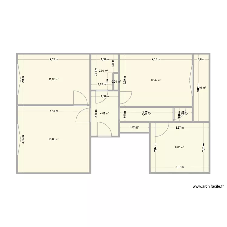 antho. Plan de 11 et 65 m² antho. Plan de 11 et 65 m²